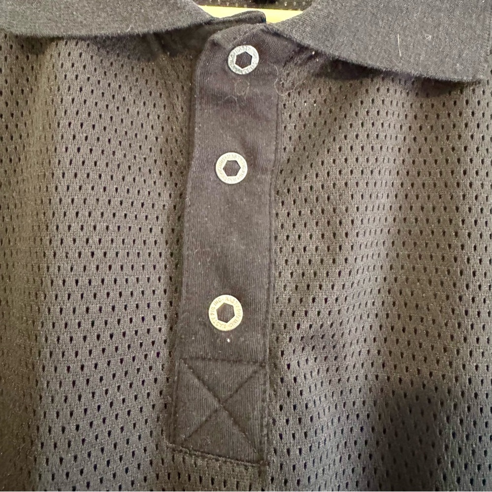 🐷 Nasty Pig Penalty Black Mesh Polo - Picture 6 of 11